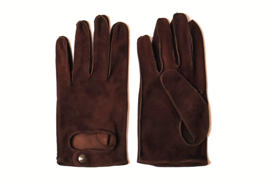 gants Séducteur en cuir d'agneau suédé - La Main De l'Homme