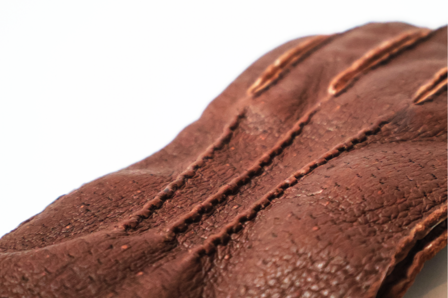 Gants Cuba en cuir de pécari doublé de cachemire