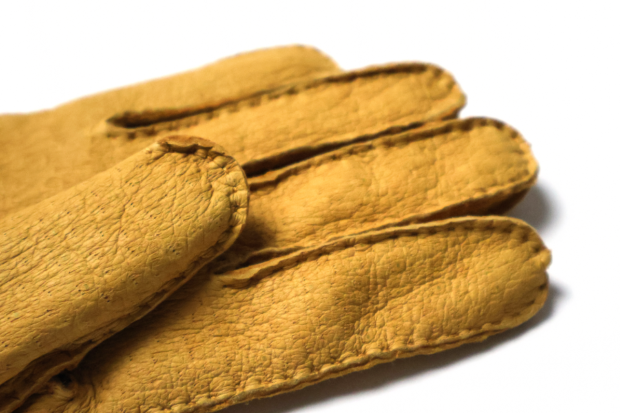 Gants Helior en cuir de pécari doublé de cachemire