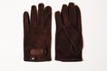 Charger l'image dans la visionneuse de la galerie, Gants Séducteur en cuir d'agneau suédé marron