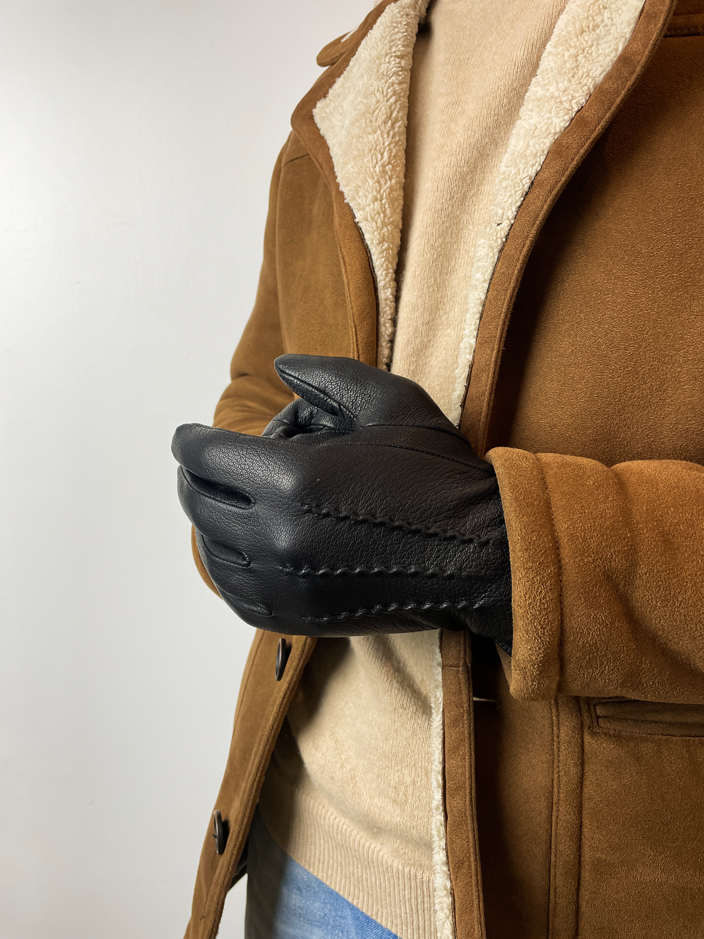 GANTS LE CLASSIQUE CHIC EN CUIR DE CERF DOUBLÉ DE LAINE (Intemporel)